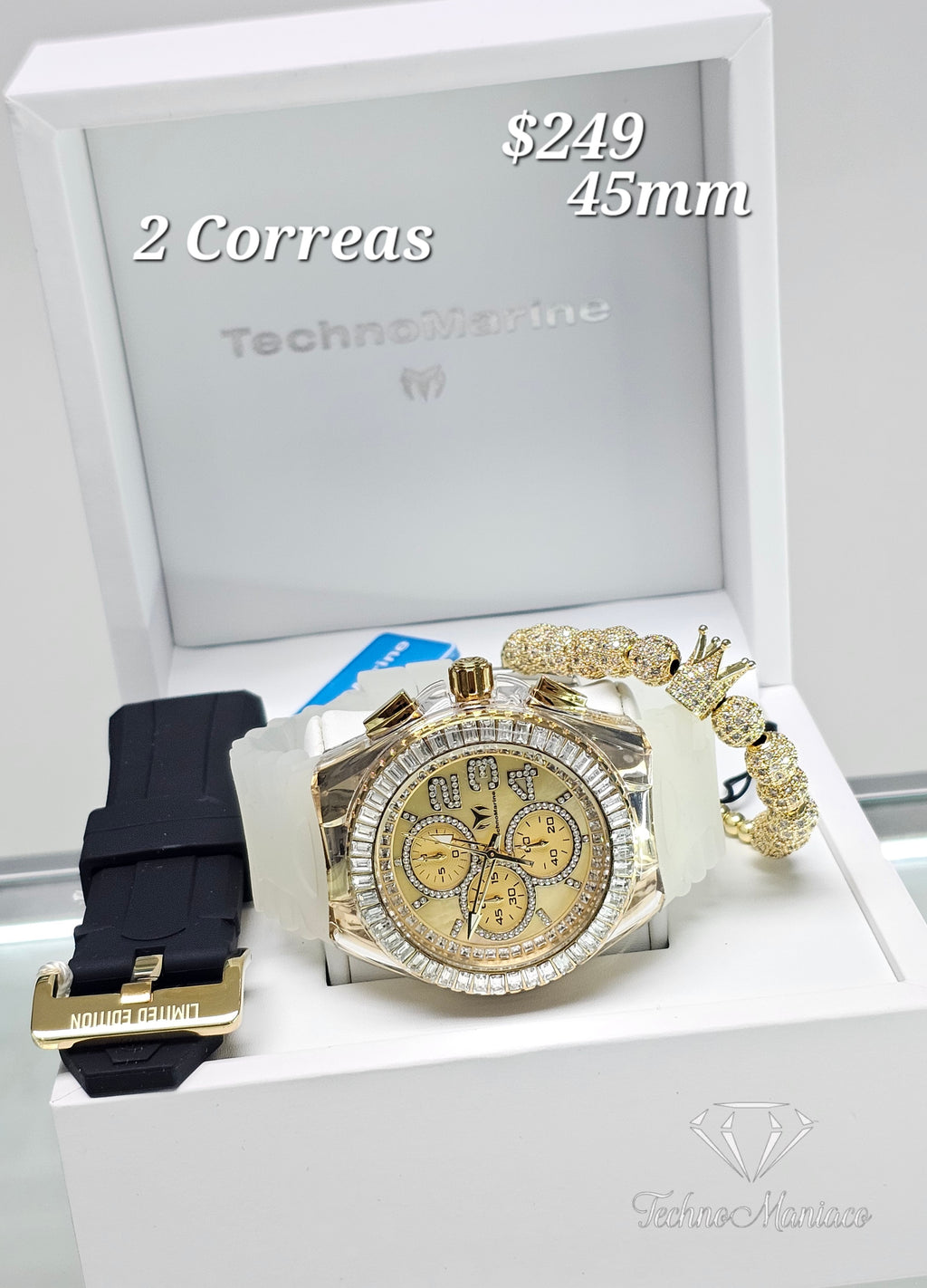 Cruise Glitz 45mm Gold/Gold 2 Correas