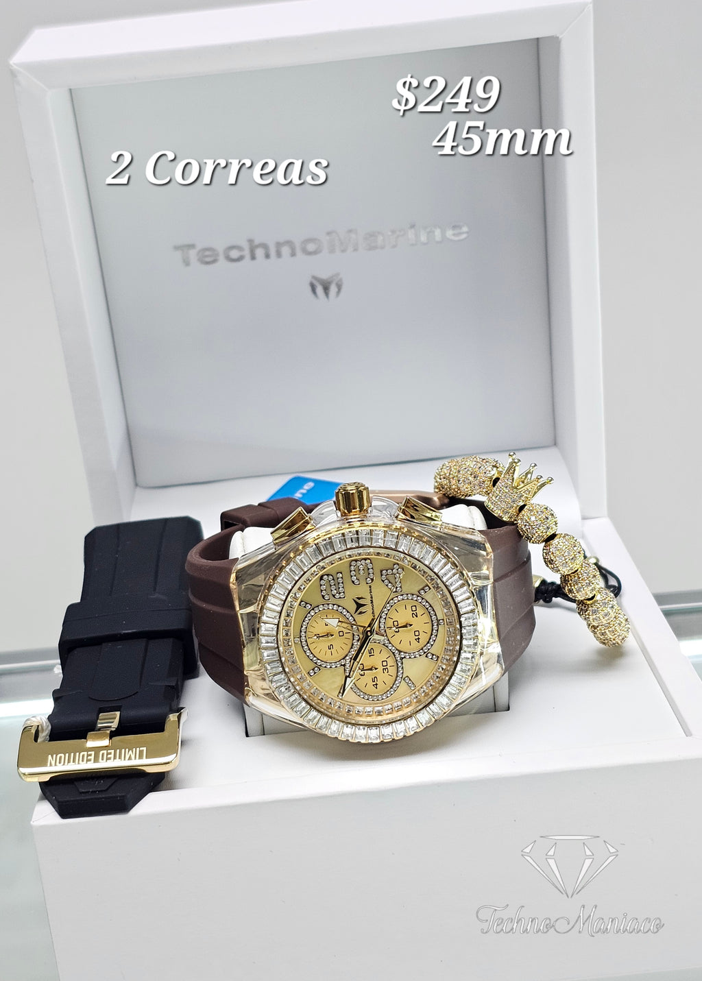 Cruise Glitz 45mm Gold/Gold 2 Correas