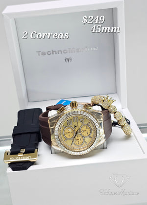 Cruise Glitz 45mm Gold/Gold 2 Correas