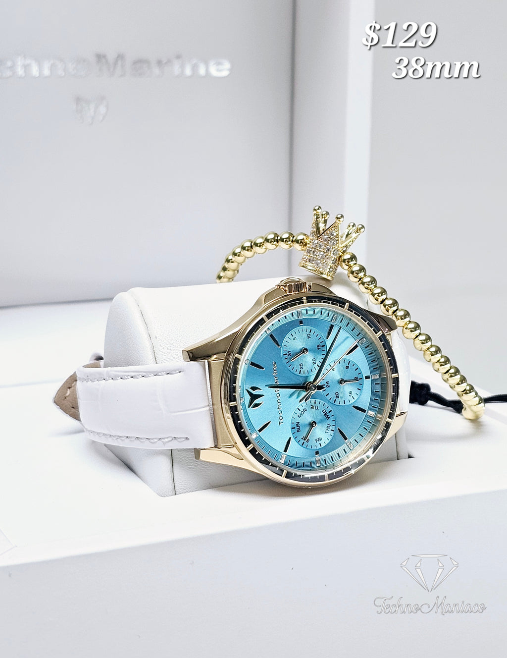 Moonsun 2024 38mm Gold/White/Baby Blue