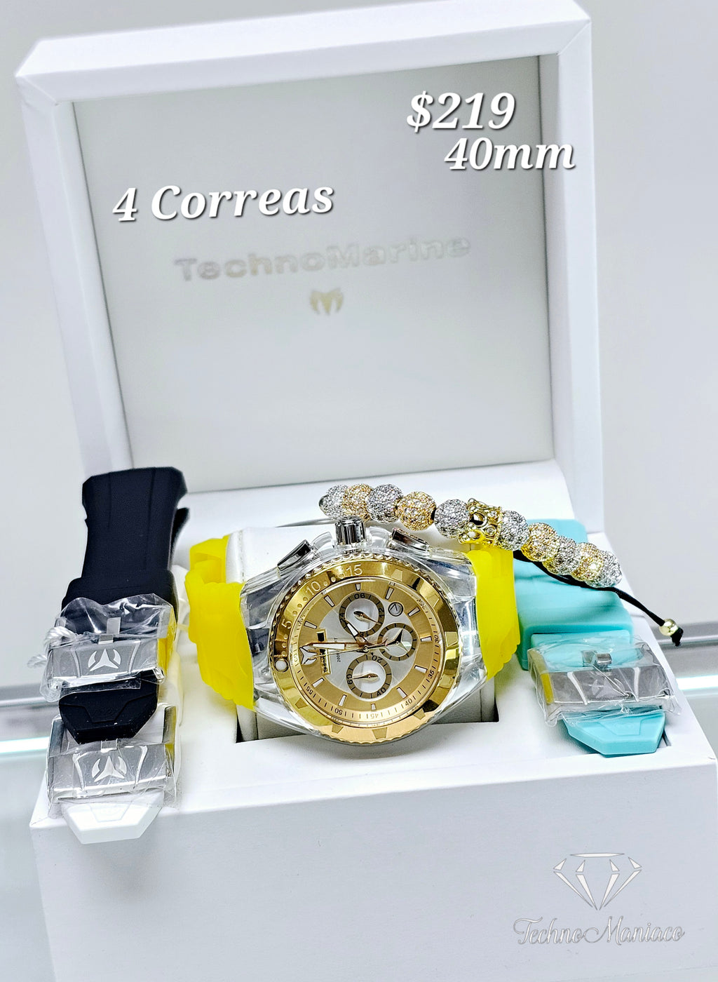 Cruise "Lipstick" 40mm/4 Correas Gold/Silver