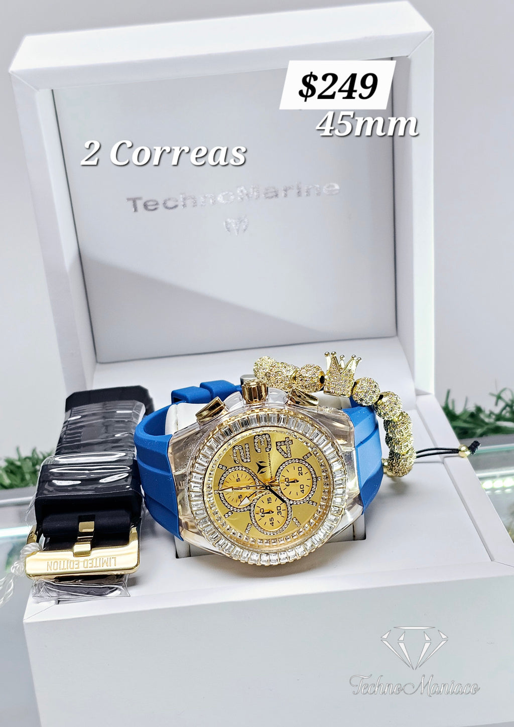 Cruise Glitz 45mm Gold/Gold 2 Correas