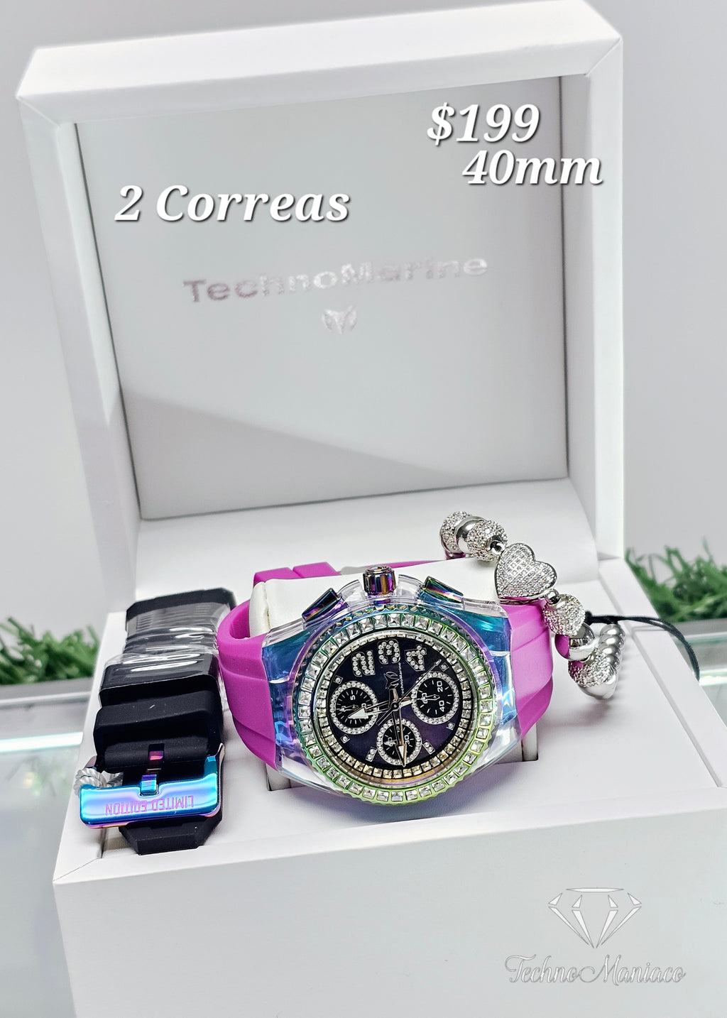 Cruise Glitz 40mm Purple/Black 2 Correas