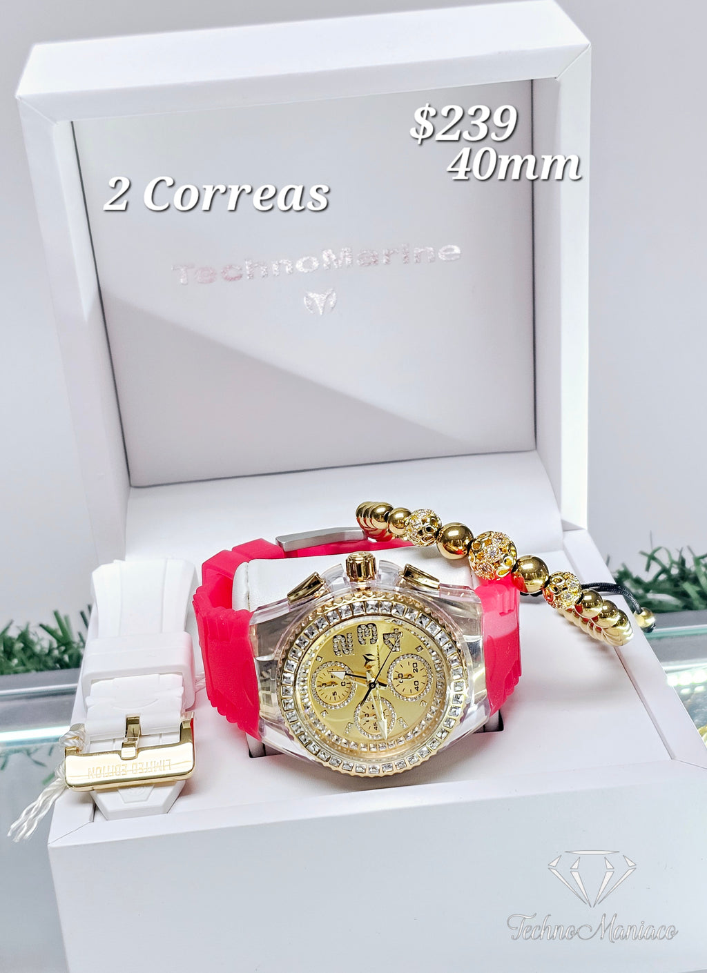 Cruise Glitz 40mm Gold/Gold 2 Correas