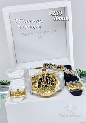 Cruise Monogram 40mm 3 Correas/2 Covers Gold/Gold