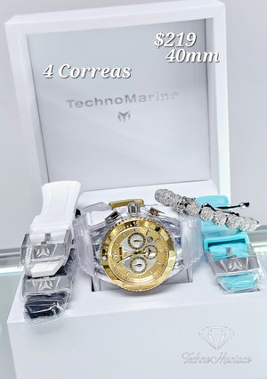 Cruise "Lipstick" 40mm/4 Correas Gold/Silver