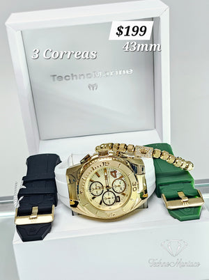 Cruise Original 2025 43mm 3 Correas Gold/Gold