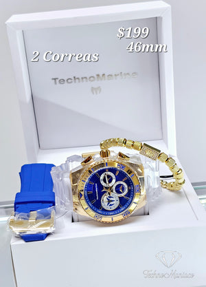 Cruise California 46mm Gold/Blue 2 Correas