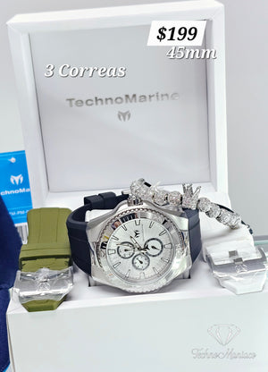 Cruise California 2025 45mm 3 Correas Silver/White
