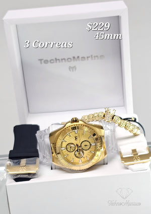 Cruise California 2025 45mm 3 Correas Gold/Gold