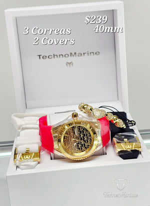Cruise Monogram 40mm 3 Correas/2 Covers Gold/Gold