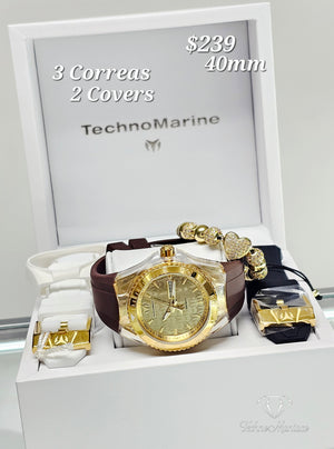 Cruise Monogram 40mm 3 Correas/2 Covers Gold/Gold