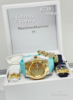 Cruise Monogram 40mm 3 Correas/2 Covers Gold/Gold