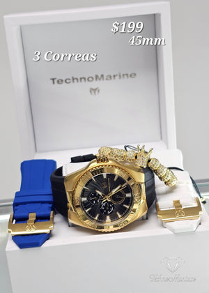 Cruise California 2025 45mm 3 Correas Gold/Black
