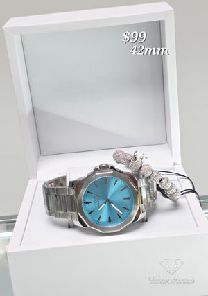 Invicta Speedway 42mm Silver/Blue