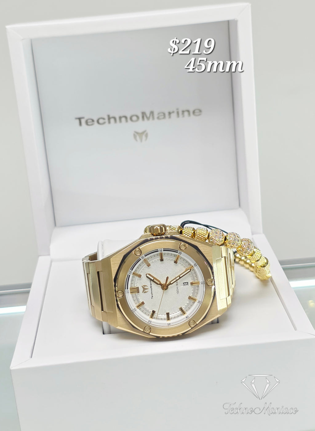 Coral Legacy 45mm Gold/White