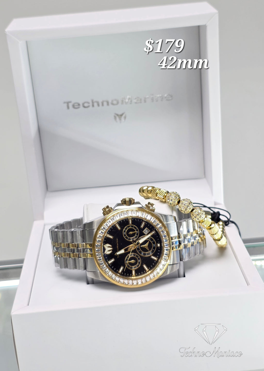 Manta Ray 42mm Silver/Gold/Black