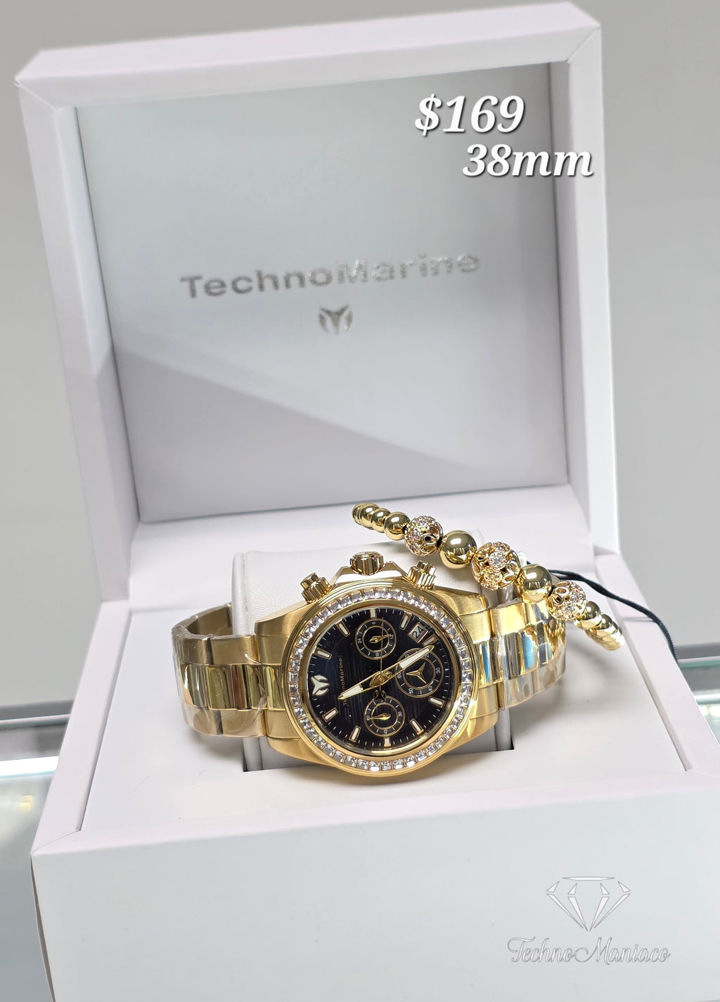 Manta Ray 38mm Gold/Black