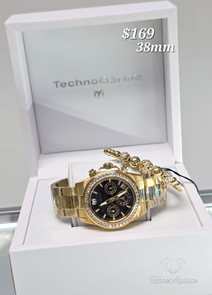Manta Ray 38mm Gold/Black