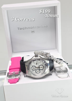 Cruise California 2025 40mm Silver/White 3 Correas