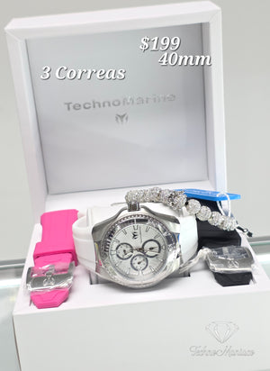 Cruise California 2025 40mm Silver/White 3 Correas