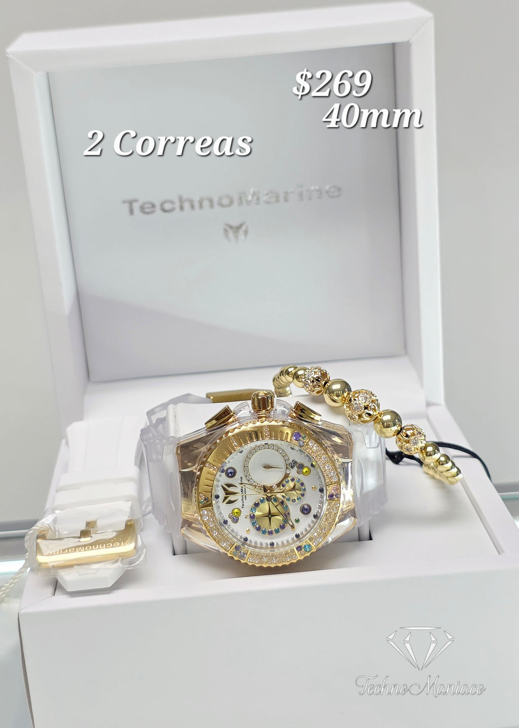 Cruise Dream 40mm Gold/White 2 Correas