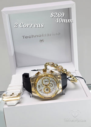 Cruise Dream 40mm/ 2 Correas Gold/White