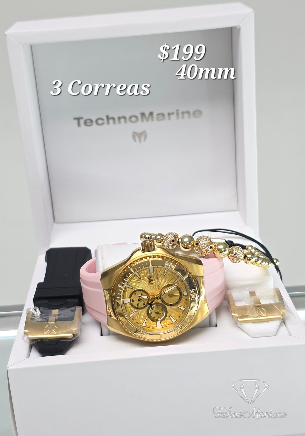 Cruise California 2025 40mm Gold/Gold 3 Correas