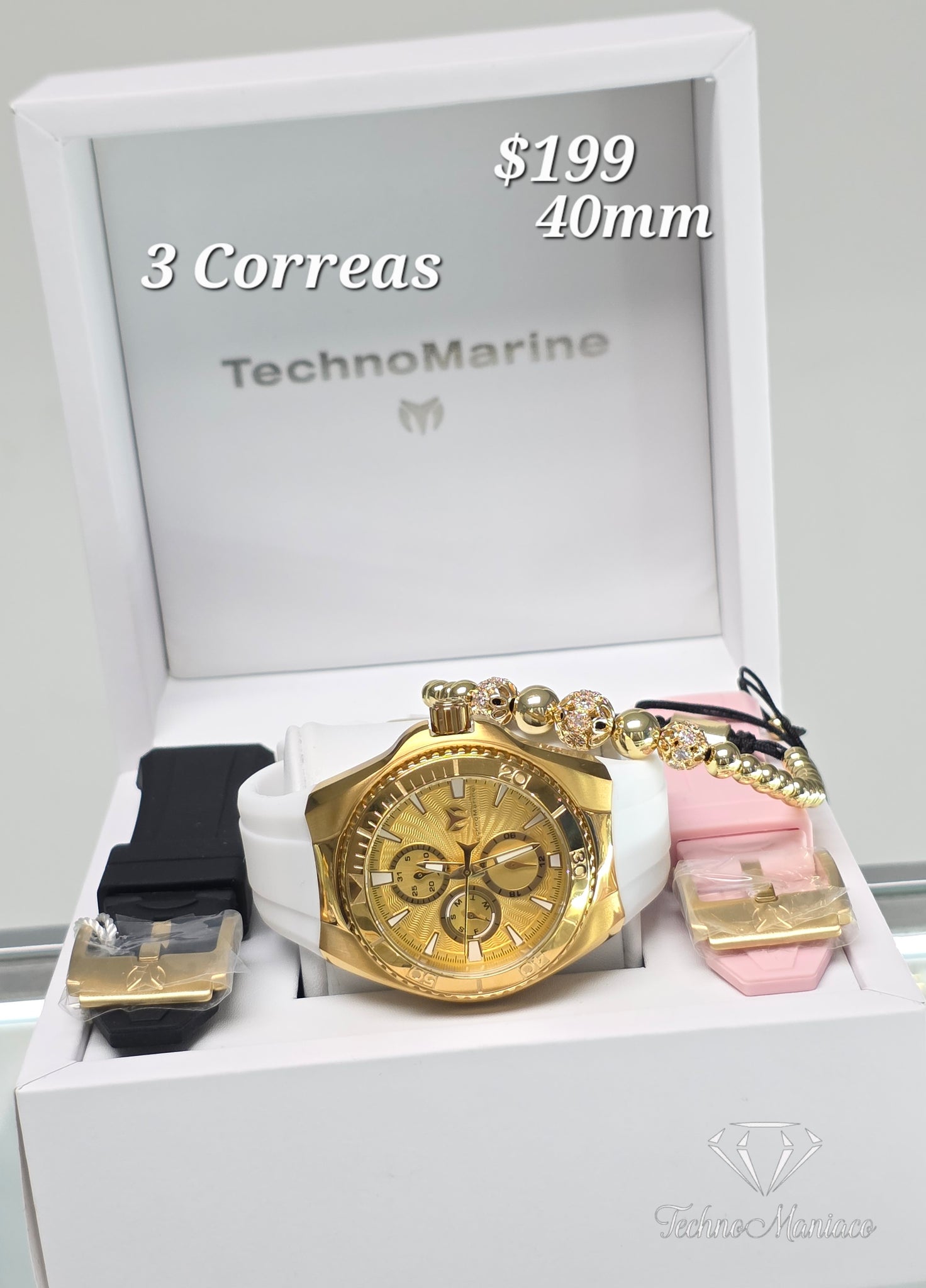 Cruise California 2025 40mm Gold/Gold 3 Correas