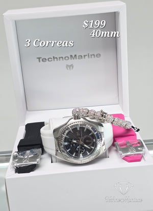 Cruise California 2025 40mm Silver/Black 3 Correas