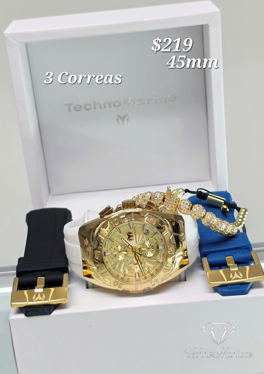 Cruise Original 45mm Gold/Gold 3 Correas