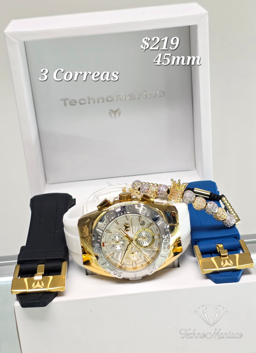 Cruise Original 45mm Gold/Silver 3 Correas