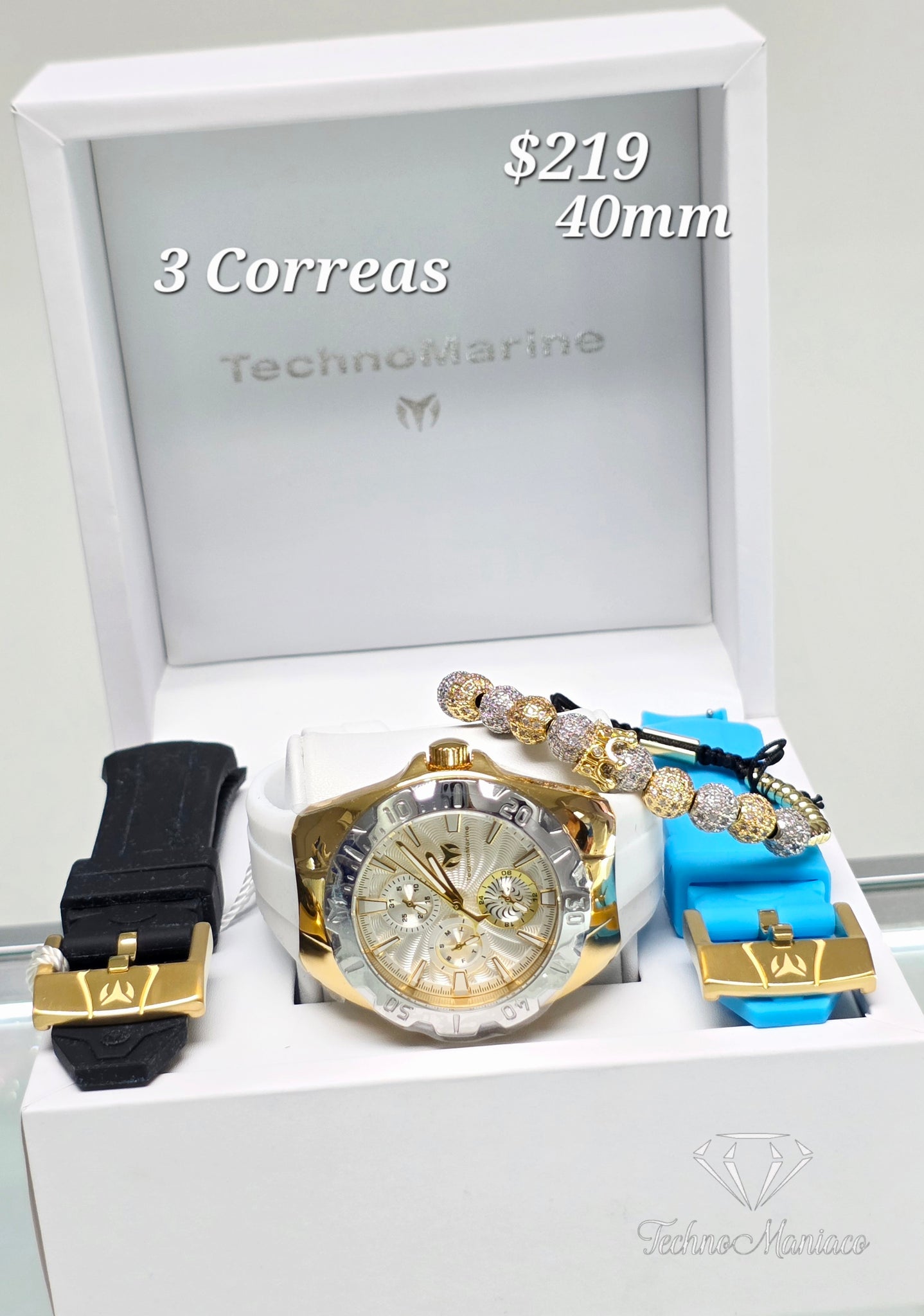 Cruise Original 40mm Gold/Silver 3 Correas