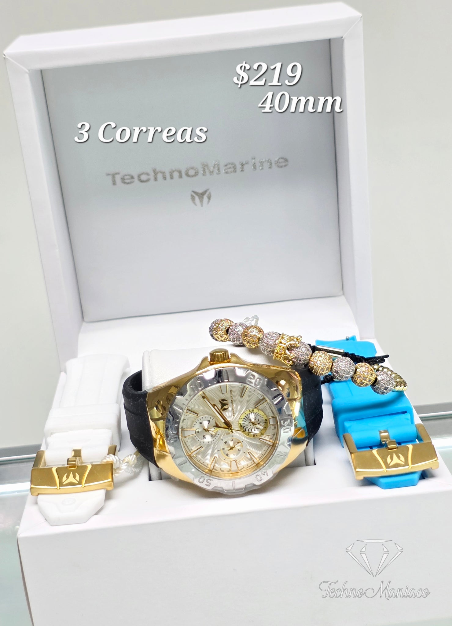 Cruise Original 40mm Gold/Silver 3 Correas