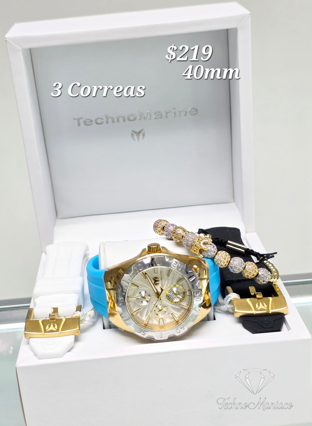 Cruise Original 40mm Gold/Silver 3 Correas