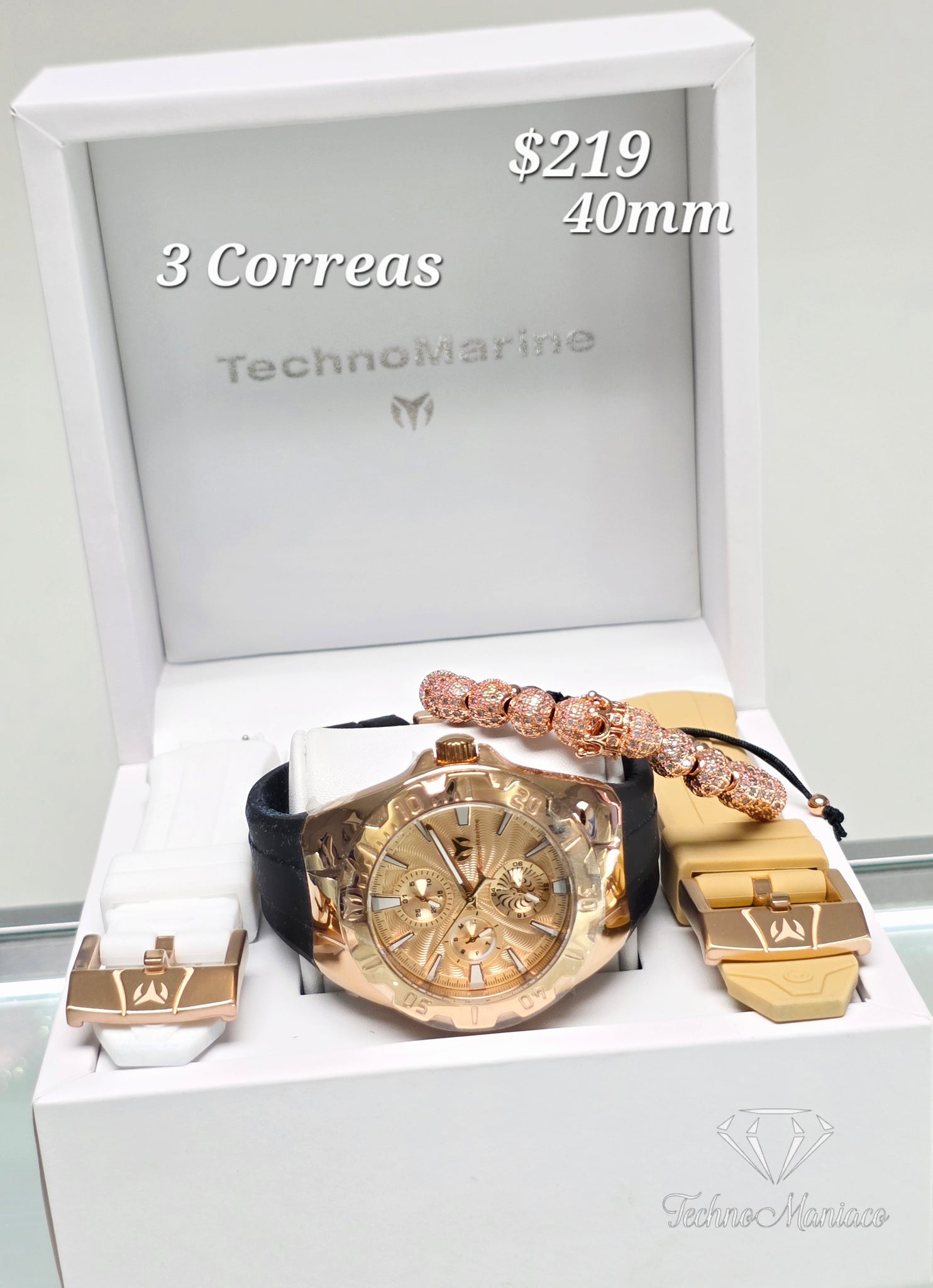 Cruise Original 40mm Rose Gold 3 Correas