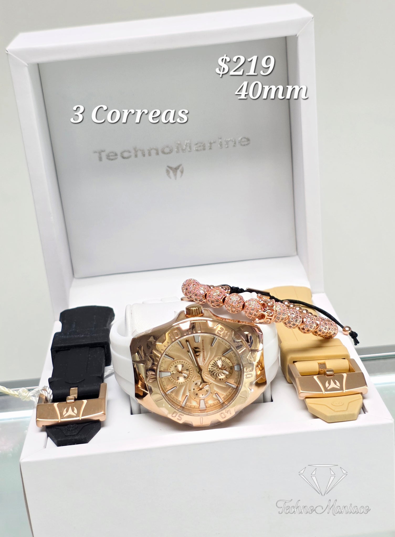 Cruise Original 40mm Rose Gold 3 Correas