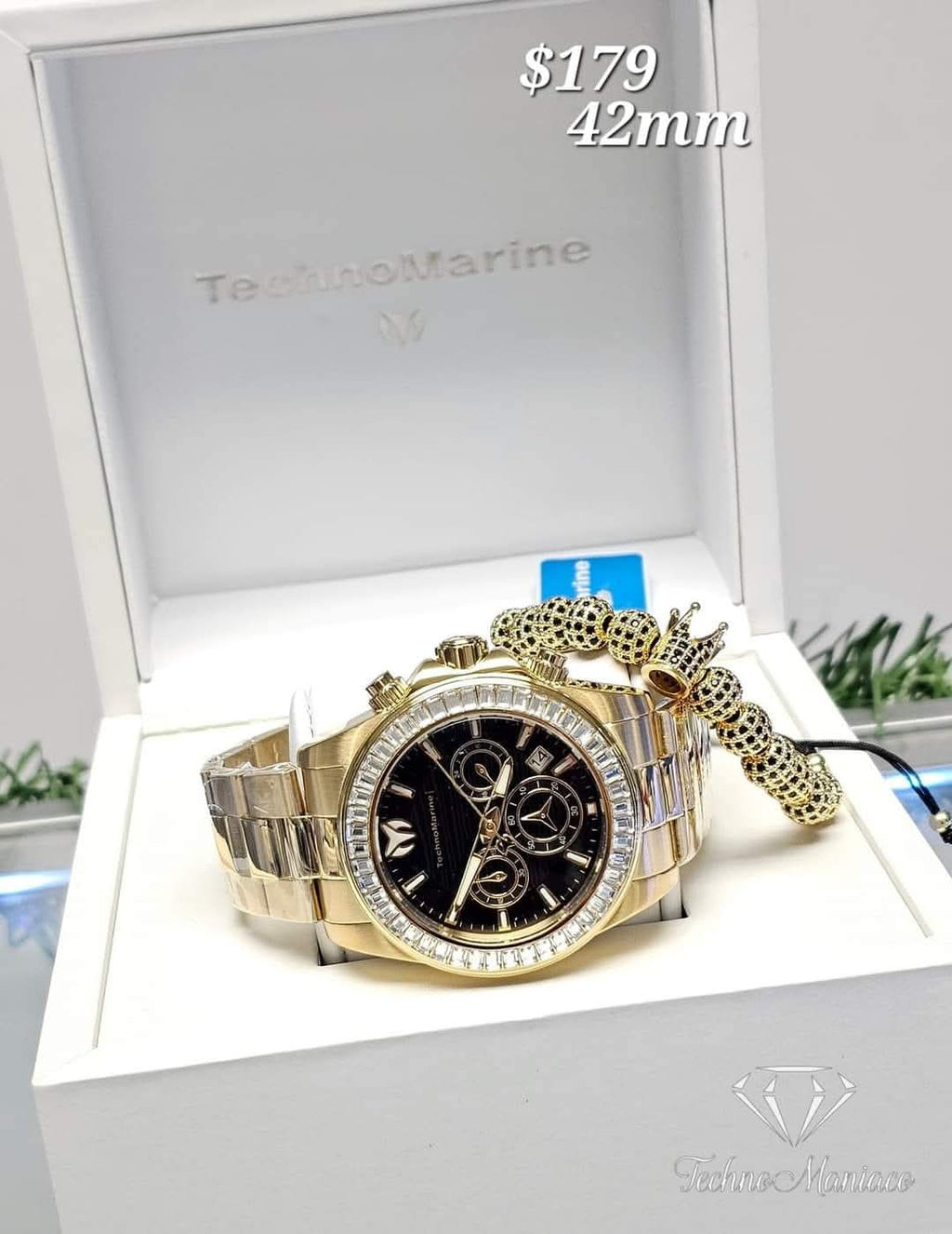 Manta Ray 42mm Gold/Blue