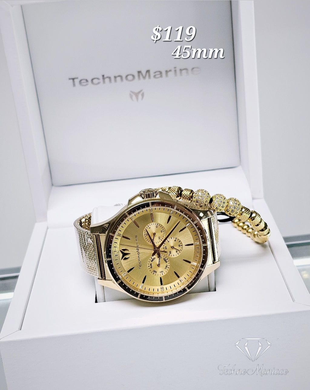 Moonsun 45mm Gold/Gold